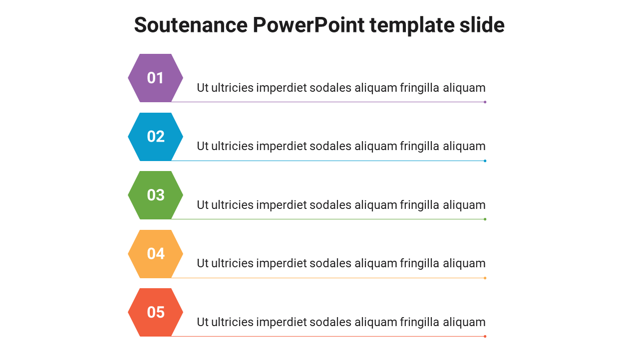 soutenance PowerPoint template slide